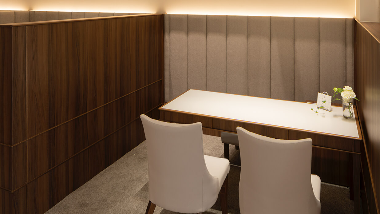 プライべ―トな空間でゆったりとした時間をお約束